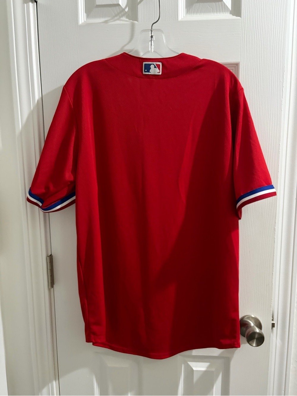 Nike Red Texas Rangers Alternate Athletic Jersey Top - Picture 4 of 5